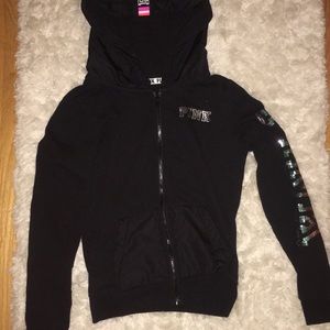 Black zip up sweatshirt